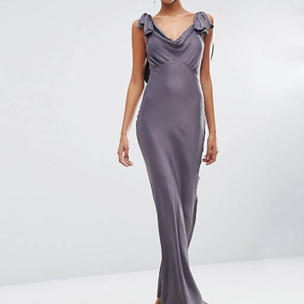 ISO DO NOT PURCHASE ASOS bias cut satin maxi dress